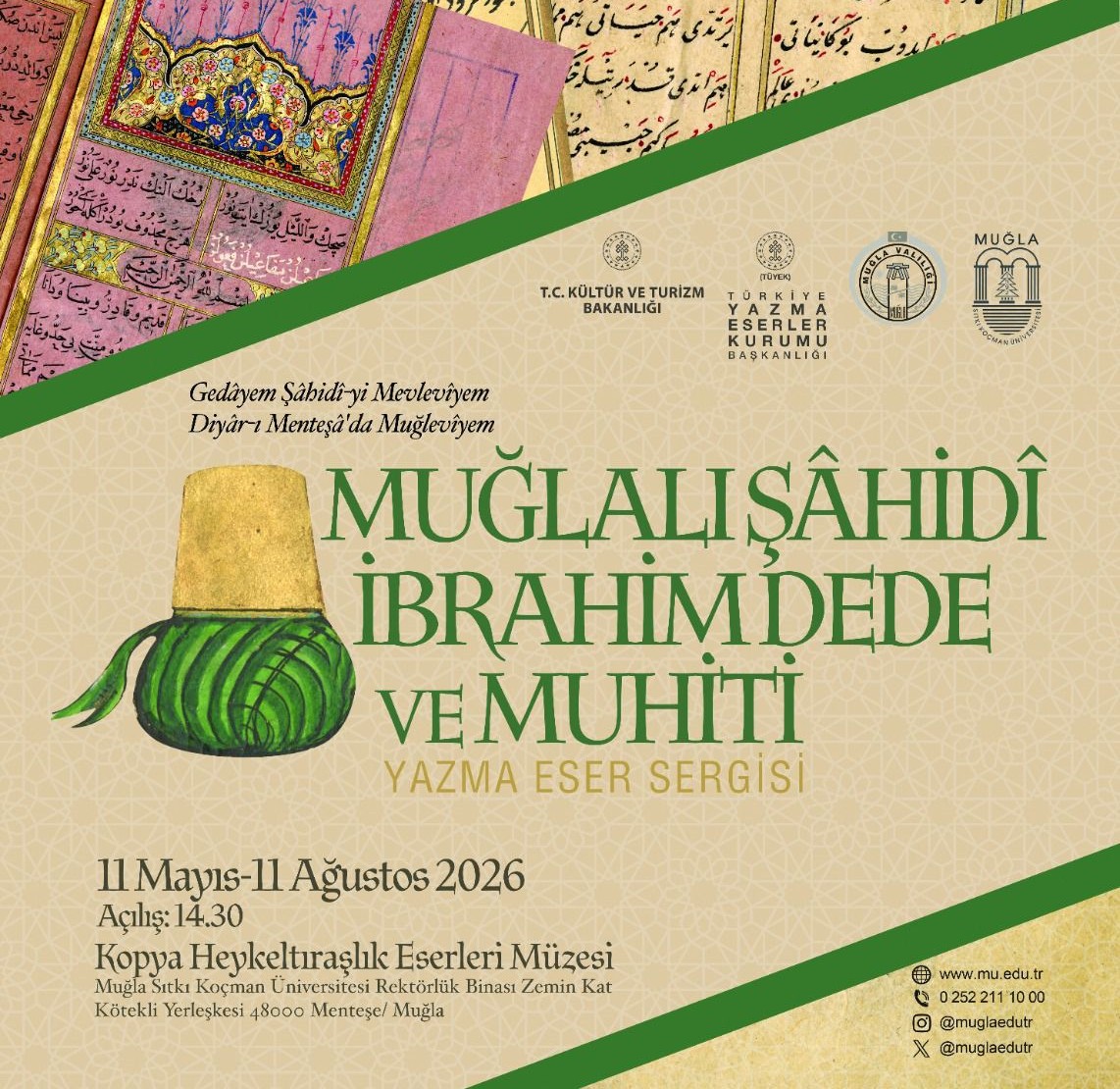 Muğla’da Şahidi İbrahim Dede ve Muhiti Yazma Eserler Sergisi açıldı